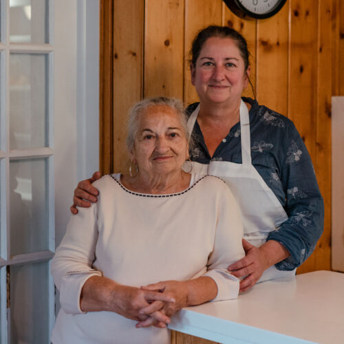 Mother and daughter team at Harbert Swedish Bakery in Harbert, Michigan.