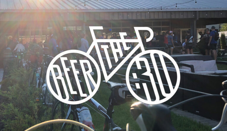 Graphic for The Beer 30 Bike Tour at Watermark Brewing in Stevensville, Michigan.