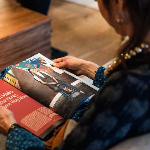 A close-up of a magazine from Stand Magazines at the Living Room in Marina Grand Resort in New Buffalo, Michigan
