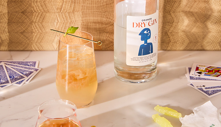Blackberry Buck and Granor Dry Gin at Granor Farm in Three Oaks, Michigan