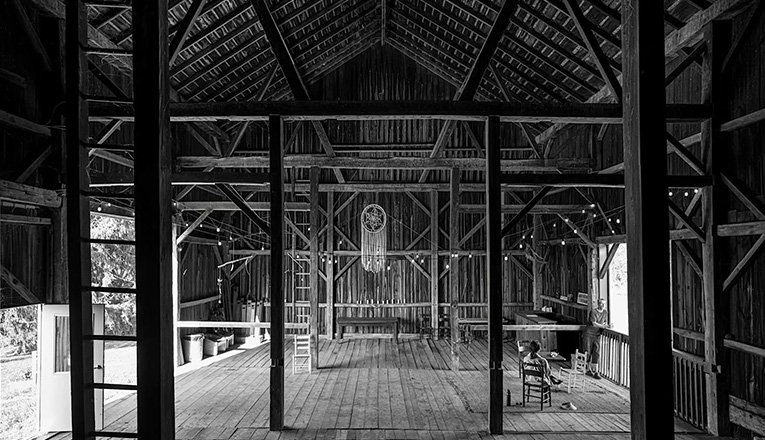 The barn at Inner Freedom in Buchanan, Michigan